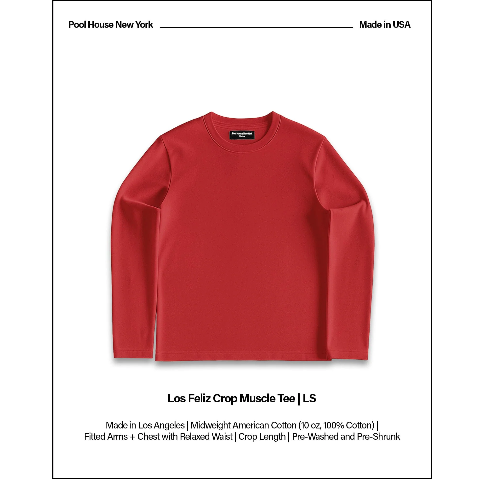 Los Feliz Crop Muscle Tee II | Long Sleeve - Image 2