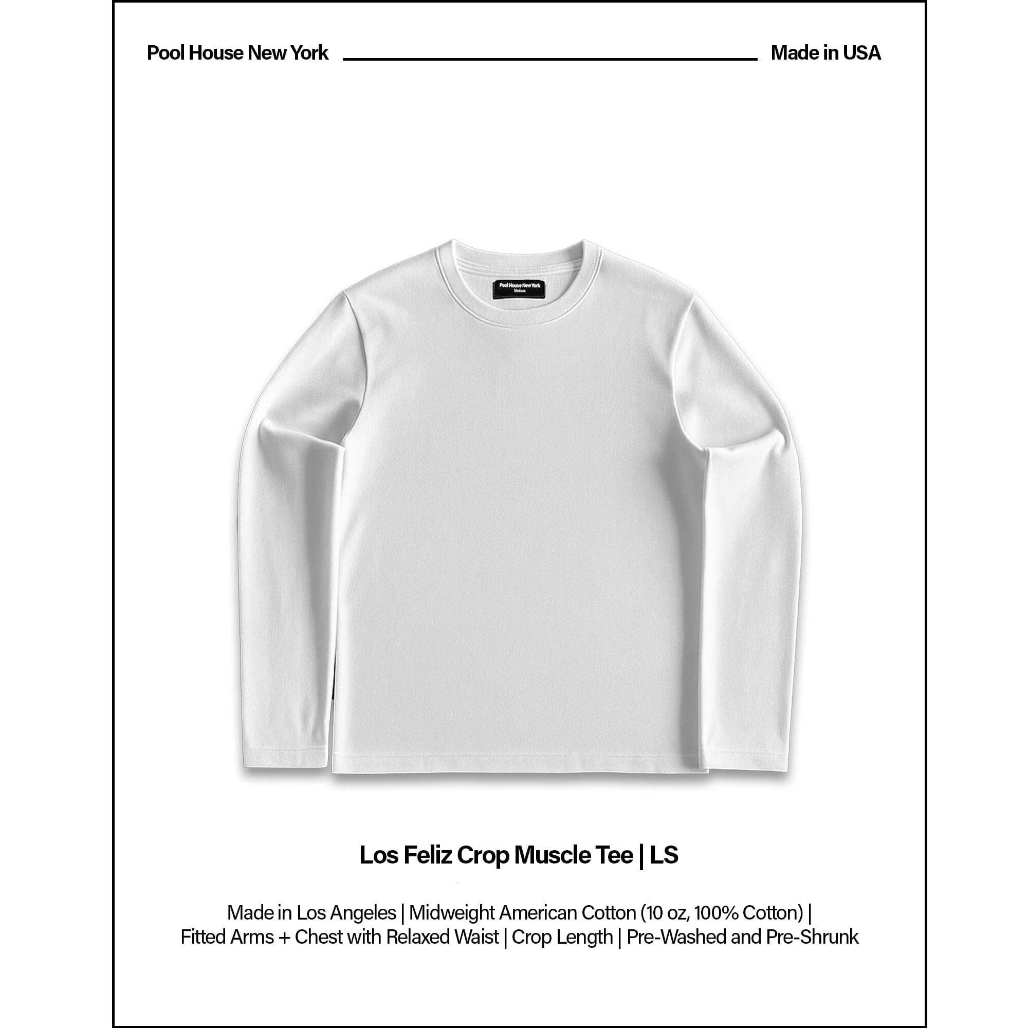 Los Feliz Crop Muscle Tee II | Long Sleeve - Image 2